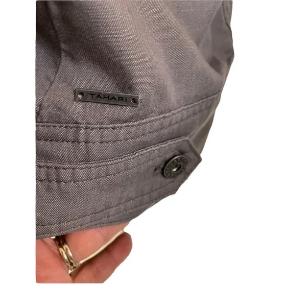 Tahari Tencel Charcoal Jacket, Size Small - Picture 6 of 11